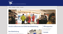 Desktop Screenshot of perkoberufsbekleidung.de